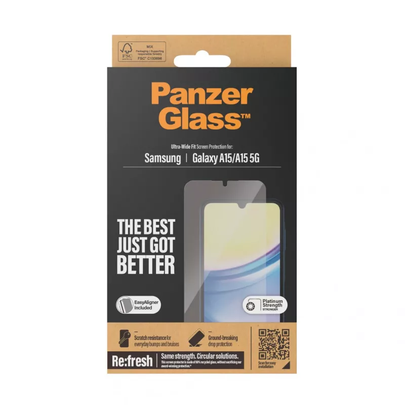 PanzerGlass 7349 apsauginis stikliukas Samsung Galaxy A15 / A15 5G skaidrus