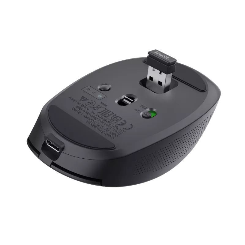 Trust Ozaa pelė, skirta biurui, dešinei rankai, RF belaidė + Bluetooth, optinė, 3200 DPI