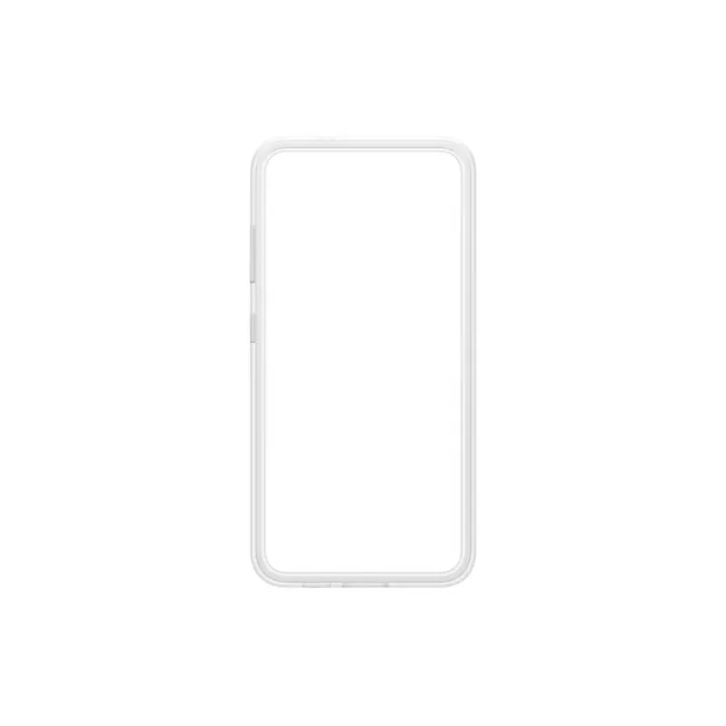 Samsung Flipsuit dėklas Galaxy S24, raudonas su permatomu pagrindu
