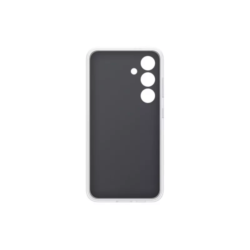 Samsung Flipsuit dėklas Galaxy S24, raudonas su permatomu pagrindu
