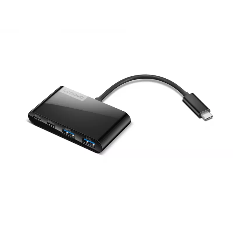 Lenovo Select GX91L84354 juodas USB-C šakotuvas, 4 USB prievadai, USB 3.0