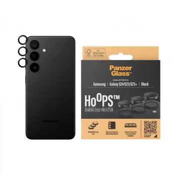 PanzerGlass ® Hoops® kameros objektyvo apsauga juoda Samsung Galaxy S24 | S23 | S23+