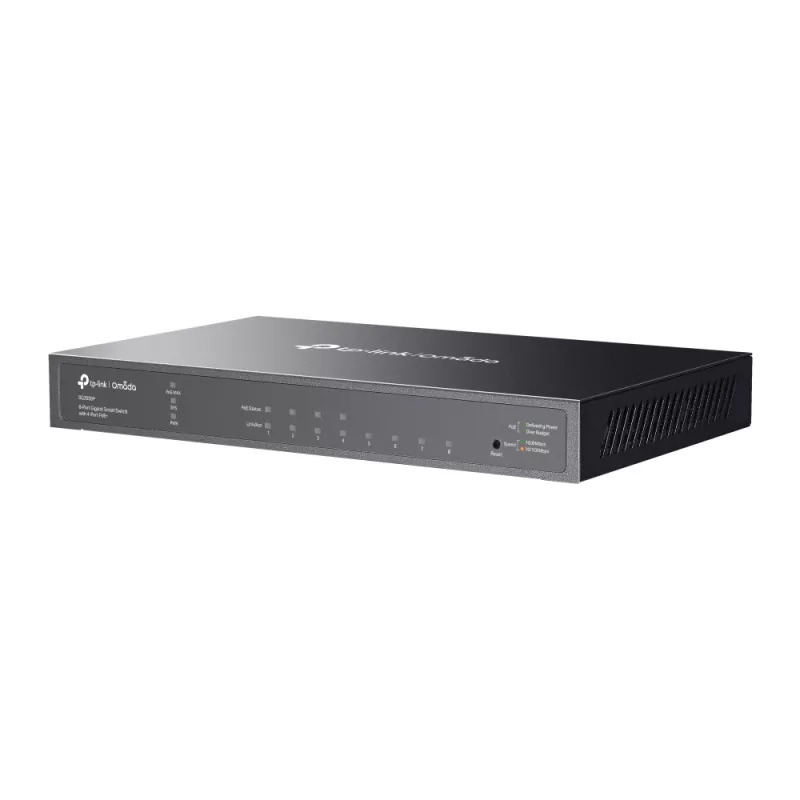 TP-Link Omada 8 prievadų Gigabit valdomas jungiklis su 4 PoE+ prievadais, L2/L2+