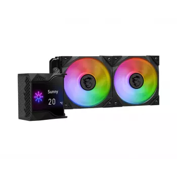 MSI MPG Coreliquid D240 skysčio aušinimo rinkinys 12 cm Juoda 1 vnt.