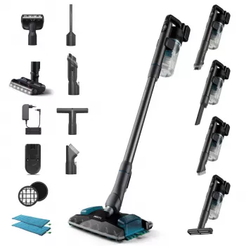 Philips 8000 serijos XC8057/01 belaidis siurblys, sausas ir šlapias valymas, 0,6 l, 25,2 V, nuimama baterija