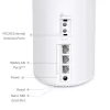 TP-Link 4G+ AX1500 viso namo „Mesh“ WiFi 6 šliuzas, baltas, vidinis, „Mesh“ maršrutizatorius, 190 m², dvejų juostų (2,4 GHz / 5 GHz), „Wi-Fi 6“ (802.11ax)