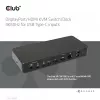 CLUB3D CSV-1585 KVM jungiklis / dokas su DisplayPort ir HDMI, 4K60Hz, USB Type-C įėjimai