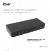 CLUB3D CSV-1585 KVM jungiklis / dokas su DisplayPort ir HDMI, 4K60Hz, USB Type-C įėjimai