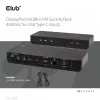 CLUB3D CSV-1585 KVM jungiklis / dokas su DisplayPort ir HDMI, 4K60Hz, USB Type-C įėjimai