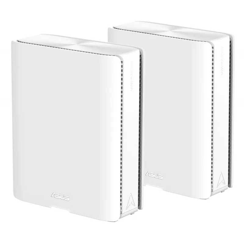 ASUS ZenWiFi BQ16 belaidis maršrutizatorius (triju juostų: 2,4 GHz / 5 GHz / 6 GHz) Wi-Fi 7 (802.11be) baltas, 3 vidinės antenos