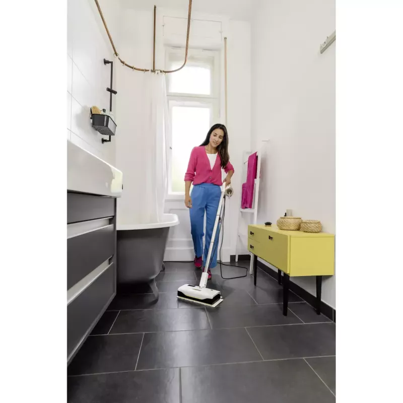 Garų šluotuvas Karcher SC 1 UPRIGHT, 0.2 L bakas, 1300 W, 30 m²/h, 2,1 kg, Baltas/Juodas
