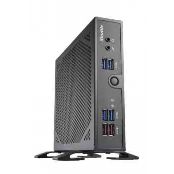 Shuttle XPC slim Barebone DS50U7, i7-1355U, 2x LAN (1x 2,5Gbit, 1x 1Gbit), 1xCOM, 1xHDMI, 1xDP, 1x VGA, beventiliatorinis, 24/7 nuolatinis darbas