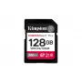 Kingston Technology 128GB Canvas React Plus SDXC UHS-II 280R/100W U3 V60 skirta Full HD/4K