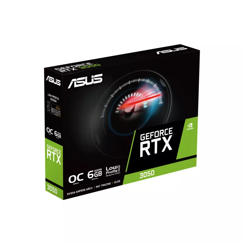 ASUS GeForce RTX 3050 LP BRK OC Edition NVIDIA 6 GB GDDR6 vaizdo plokštė