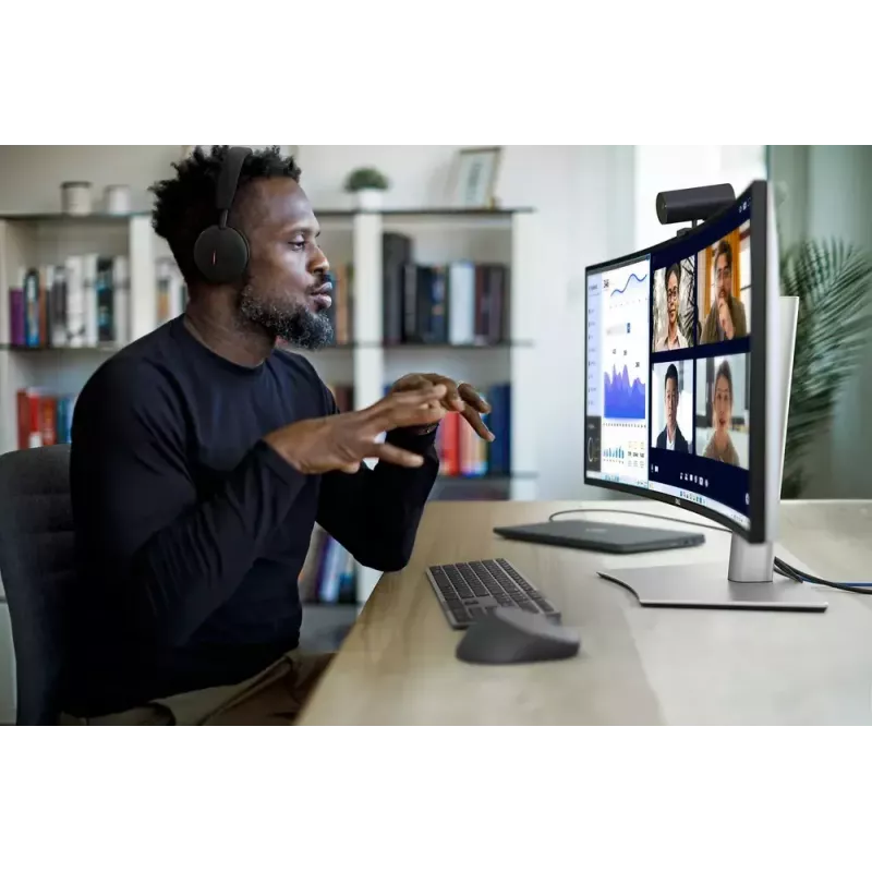 DELL UltraSharp U3425WE kompiuterio monitorius 86,7 cm (34,1 colio) 3440 x 1440 pikselių Wide Quad HD LCD juodas, sidabrinis