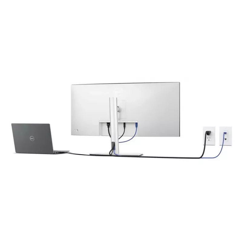 DELL UltraSharp U3425WE kompiuterio monitorius 86,7 cm (34,1 colio) 3440 x 1440 pikselių Wide Quad HD LCD juodas, sidabrinis