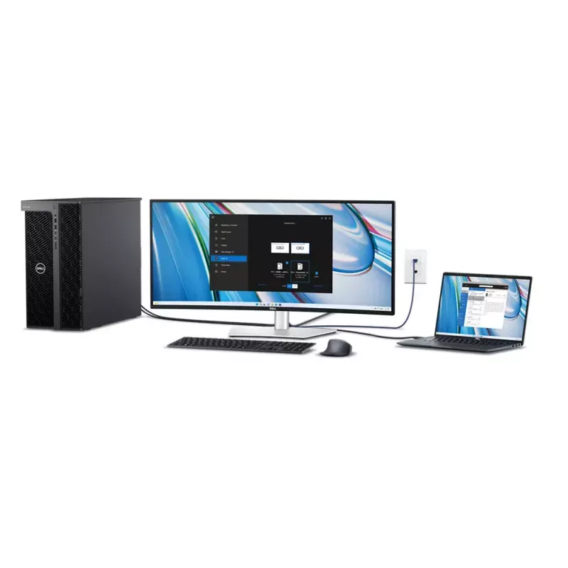 DELL UltraSharp U3425WE kompiuterio monitorius 86,7 cm (34,1 colio) 3440 x 1440 pikselių Wide Quad HD LCD juodas, sidabrinis