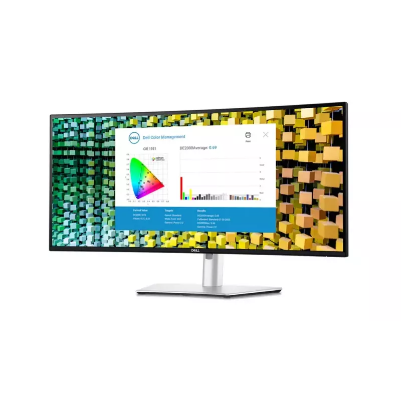 DELL UltraSharp U3425WE kompiuterio monitorius 86,7 cm (34,1 colio) 3440 x 1440 pikselių Wide Quad HD LCD juodas, sidabrinis