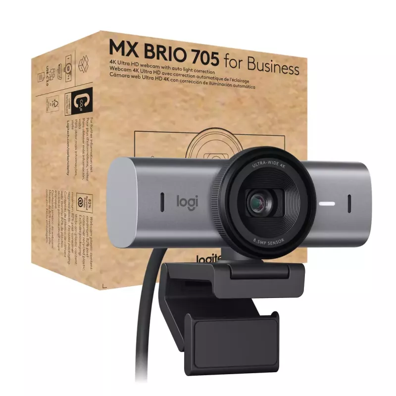 Webkamera Logitech MX Brio 705 8,5 MP 4K Ultra HD USB 3.2