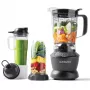 Stalinis blenderis NUTRIBULLET NBF500DG – 1,9 L dubuo, 1200 W, ledo smulkinimas, sidabrinis
