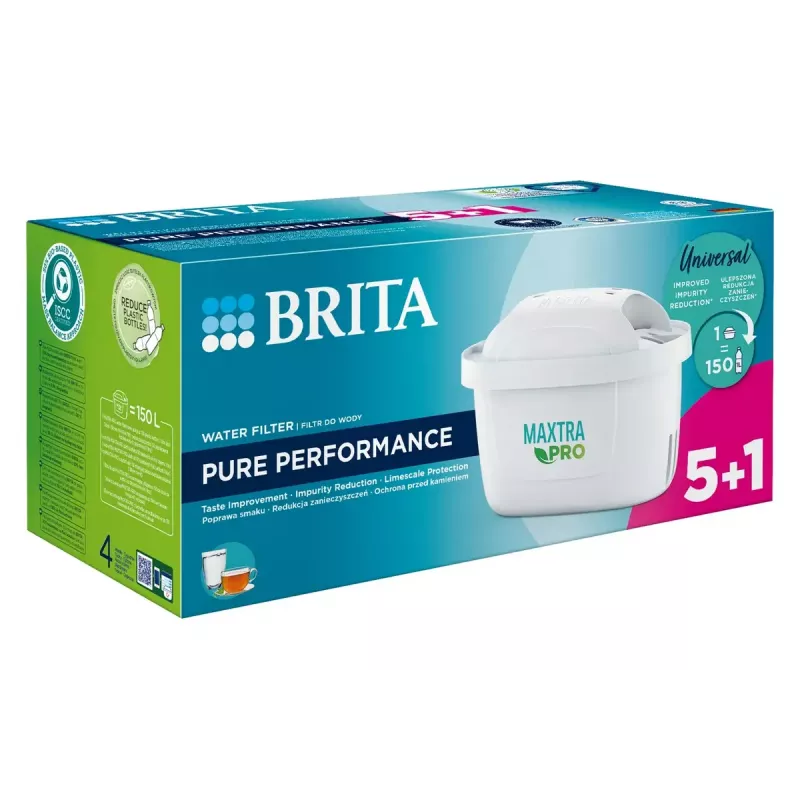 Vandens filtro kasetės BRITA MX+ Pro Pure Performance keitimo rinkinys – 6 vnt., MAXTRA technologija, 150 l talpa, 1 mėn. tarnavimo laikas