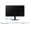 Monitorius Samsung S60UD 27 colių Quad HD IPS LCD 2560×1440, 5 ms, USB 3.2 šakotuvas, VESA, aukštis reguliuojamas, juodas
