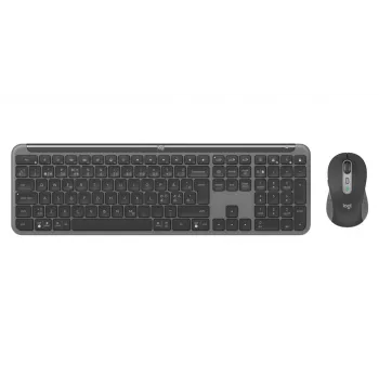 LOGITECH Signature Slim Combo Mk950 - Belaidis klaviatūros ir pelės rinkinys - Grafitas - Qwerty Danų/ Norvegų/ Švedų/ Suomių