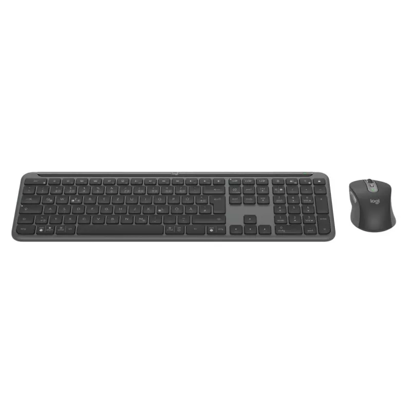 Belaidis klaviatūros ir pelės rinkinys Logitech MK950 Signature for Business QWERTZ vokiškas išdėstymas grafitas