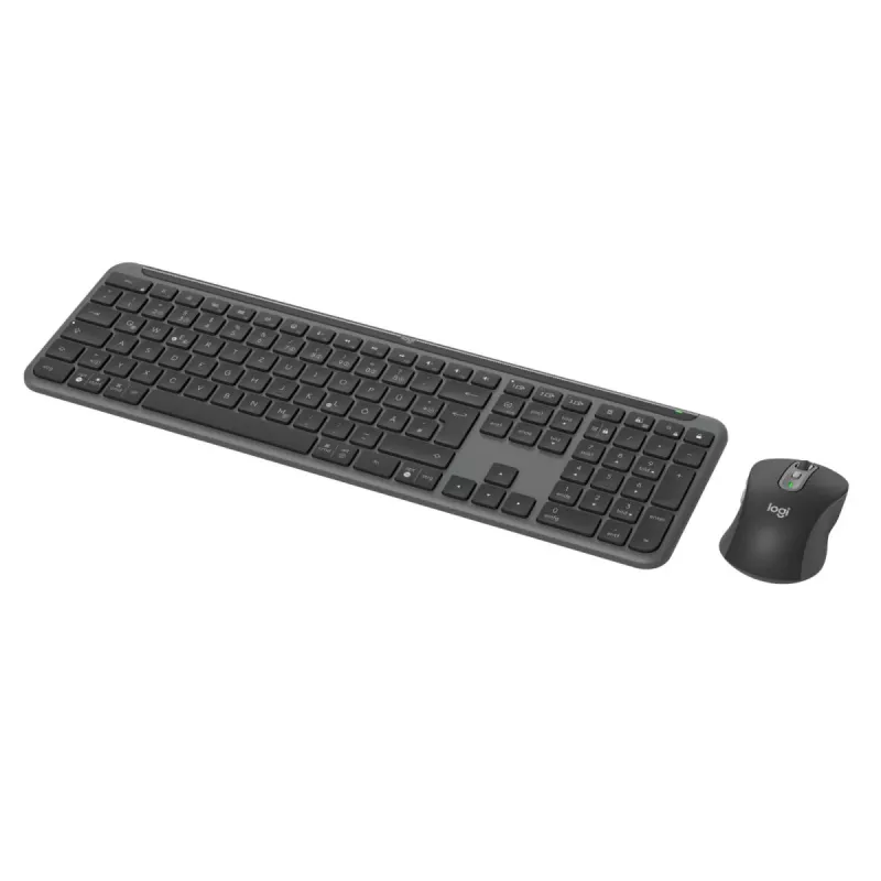 Belaidis klaviatūros ir pelės rinkinys Logitech MK950 Signature for Business QWERTZ vokiškas išdėstymas grafitas