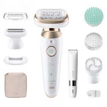Braun Silk-epil 9 Flex SkinSpa 9-481 epiliatorius, auksinis/baltas