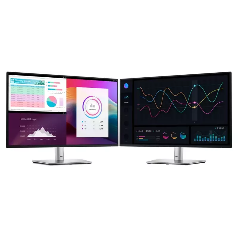 27 colių Dell P2725H IPS LCD monitorius - Full HD 1920x1080, 100 Hz, 8 ms, 300 cd/m², USB 3.2 stebulė, HDMI, VESA, aukštį reguliuojamas, juodas