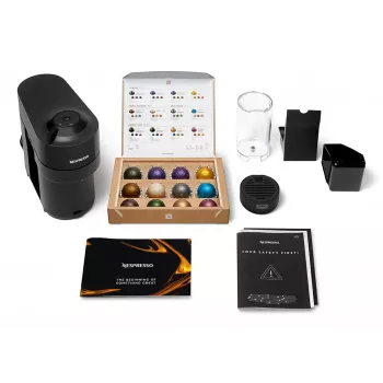 De’Longhi NESPRESSO® Vertuo Pop ENV90.B - Juodasis saldymedis, kapsulinis kavos aparatas, 0,56 l, kavos kapsulės, 1260 W, juoda