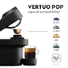 De’Longhi NESPRESSO® Vertuo Pop ENV90.B - Juodasis saldymedis, kapsulinis kavos aparatas, 0,56 l, kavos kapsulės, 1260 W, juoda