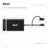 Video skirstytuvas Club 3D CSV-1478 USB Type-C (su USB-A adapteriu) į du DisplayPort 4K60Hz, juodas