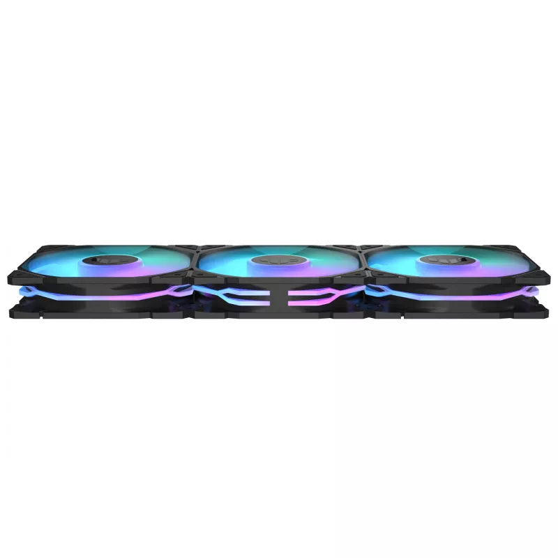 ASUS TUF GAMING TR120 ARGB 3IN1 Black 120 mm ventiliatorių rinkinys aušinimui