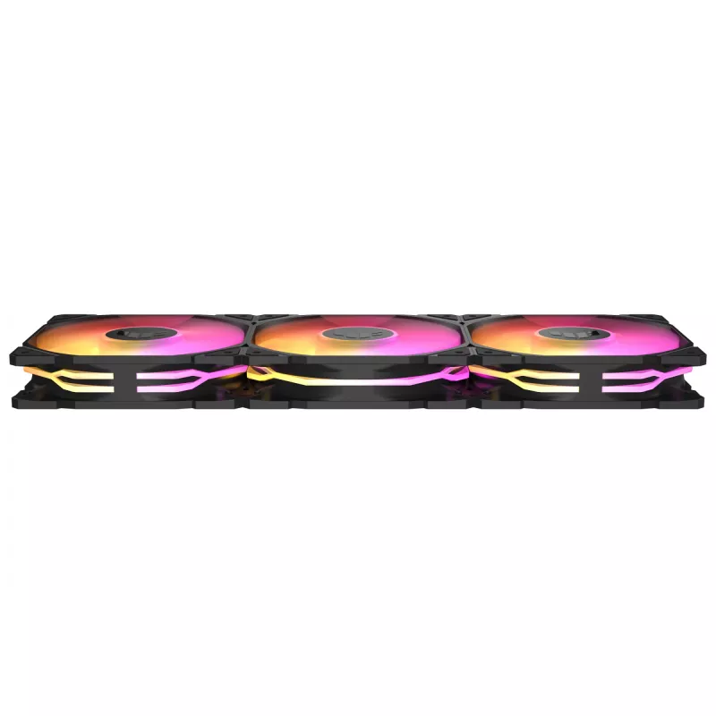 ASUS TUF GAMING TR120 ARGB 3IN1 Black 120 mm ventiliatorių rinkinys aušinimui