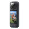 Veiksmo kamera Insta360 X4 — 72 MP, 8K (7680×3840) CMOS, 1/2 colio jutiklis, įmontuotas ekranas, Wi‑Fi, 120 kadrų/s, MicroSD, 602 g, juoda