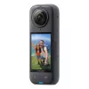 Veiksmo kamera Insta360 X4 — 72 MP, 8K (7680×3840) CMOS, 1/2 colio jutiklis, įmontuotas ekranas, Wi‑Fi, 120 kadrų/s, MicroSD, 602 g, juoda