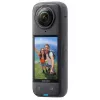 Veiksmo kamera Insta360 X4 — 72 MP, 8K (7680×3840) CMOS, 1/2 colio jutiklis, įmontuotas ekranas, Wi‑Fi, 120 kadrų/s, MicroSD, 602 g, juoda