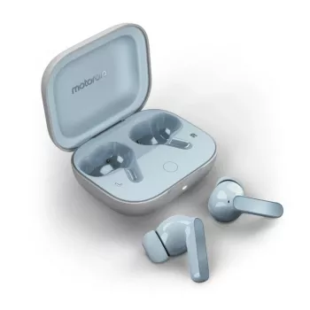 Motorola Moto Buds belaidės ausinės į ausis, mėlynos