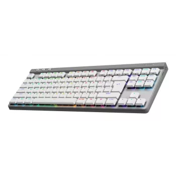 Belaidė klaviatūra Logitech G515 LIGHTSPEED TKL, balta, QWERTY US International