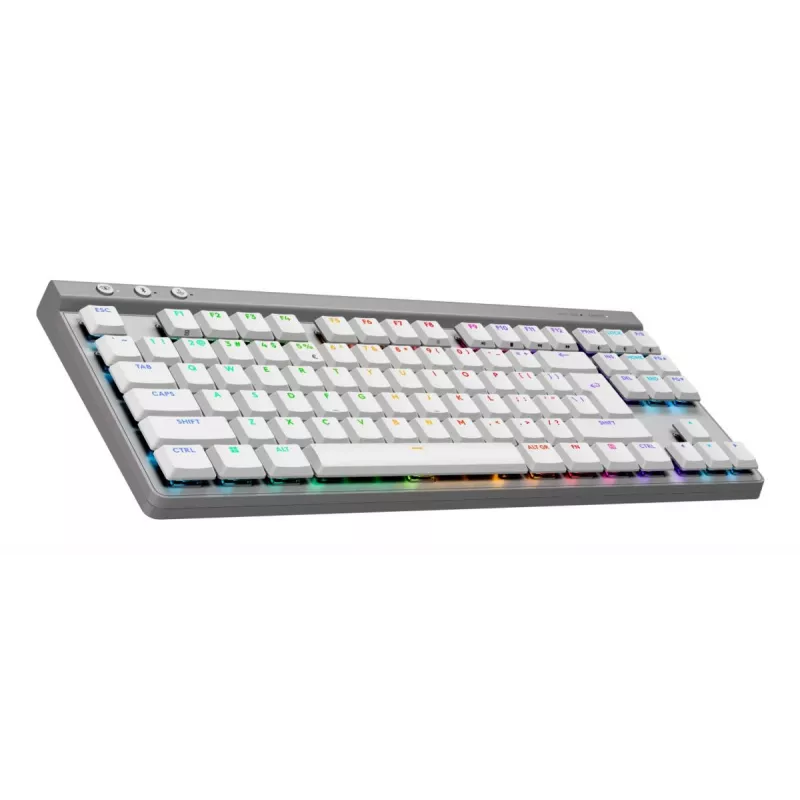 Belaidė klaviatūra Logitech G515 LIGHTSPEED TKL, balta, QWERTY US International
