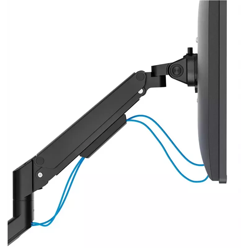 Neomounts DS70-250BL2 NEXT Slim stalo laikiklis dviem monitoriams, spaustuvas/įvorė, 9 kg, 17-32 col.