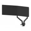 Neomounts DS70-250BL2 NEXT Slim stalo laikiklis dviem monitoriams, spaustuvas/įvorė, 9 kg, 17-32 col.