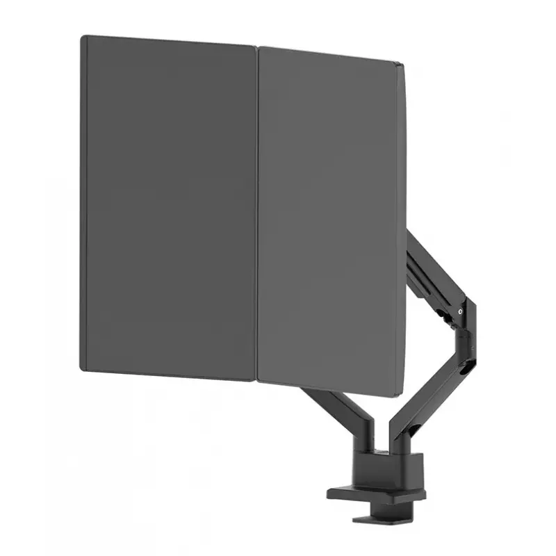 Neomounts DS70-250BL2 NEXT Slim stalo laikiklis dviem monitoriams, spaustuvas/įvorė, 9 kg, 17-32 col.