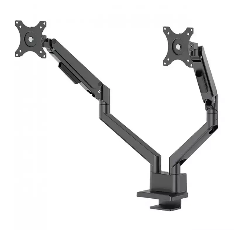 Neomounts DS70-250BL2 NEXT Slim stalo laikiklis dviem monitoriams, spaustuvas/įvorė, 9 kg, 17-32 col.
