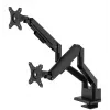 Neomounts DS70-250BL2 NEXT Slim stalo laikiklis dviem monitoriams, spaustuvas/įvorė, 9 kg, 17-32 col.
