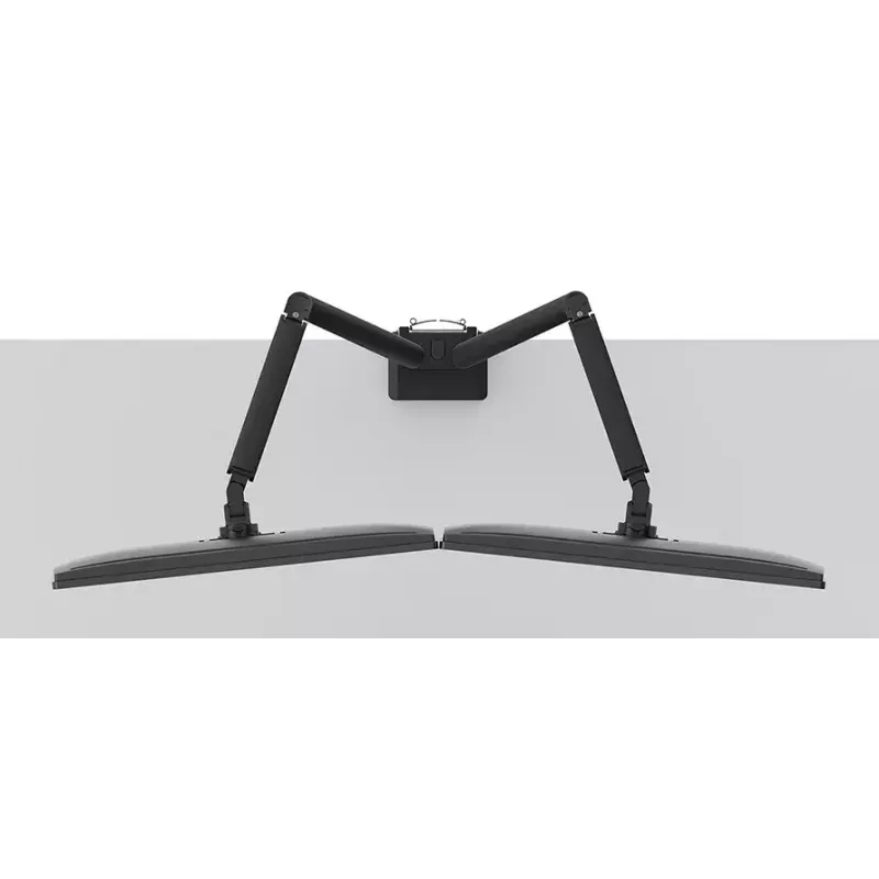 Neomounts DS70-250BL2 NEXT Slim stalo laikiklis dviem monitoriams, spaustuvas/įvorė, 9 kg, 17-32 col.