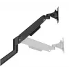 Neomounts DS70-250BL2 NEXT Slim stalo laikiklis dviem monitoriams, spaustuvas/įvorė, 9 kg, 17-32 col.