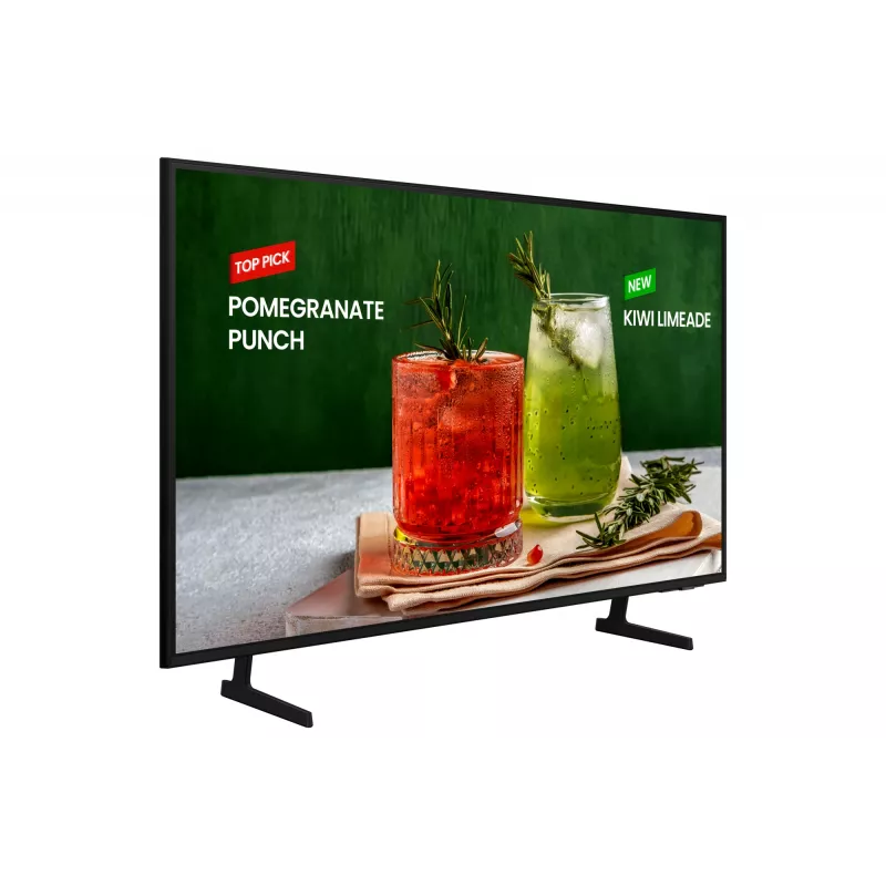 Samsung BE43D-H skaitmeninės reklamos plokščiasis ekranas 109,2 cm (43 colių) LED Wi-Fi 4K Ultra HD juodas Tizen 16/7